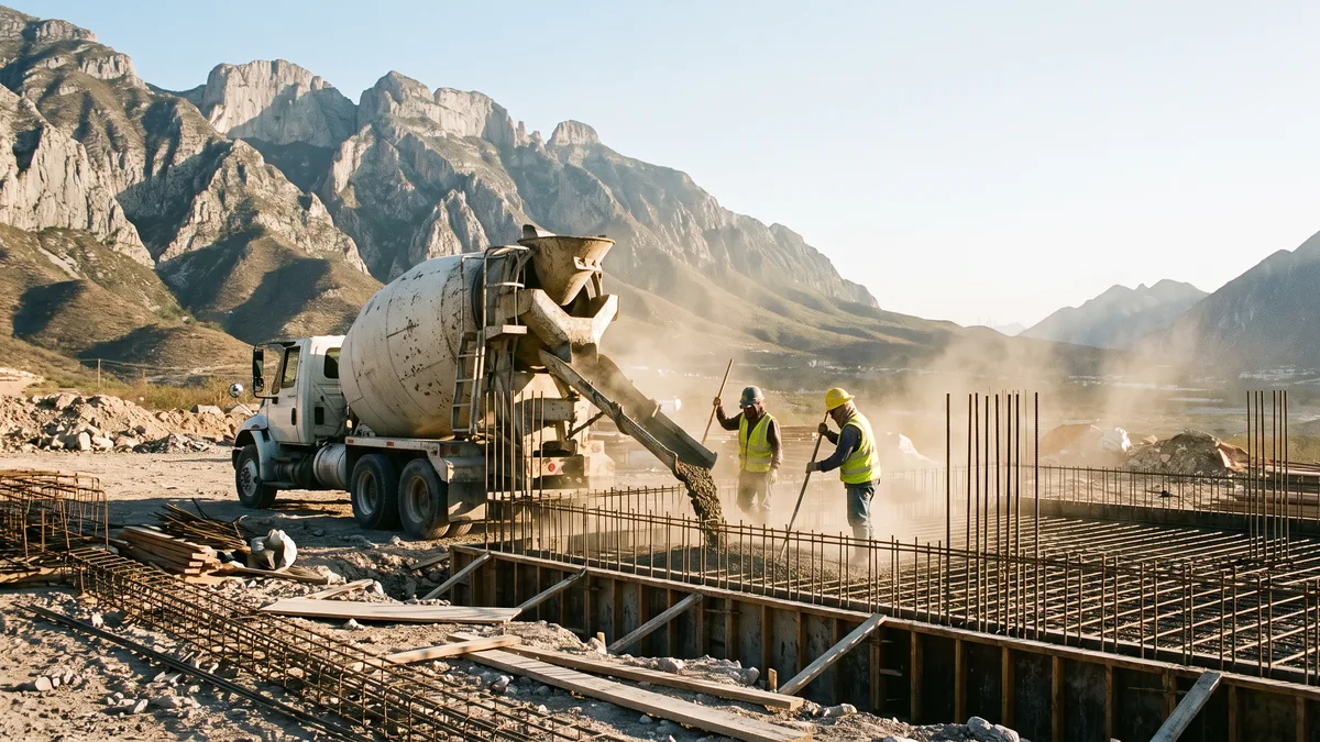 Concreto premezclado en Monterrey y Nuevo León